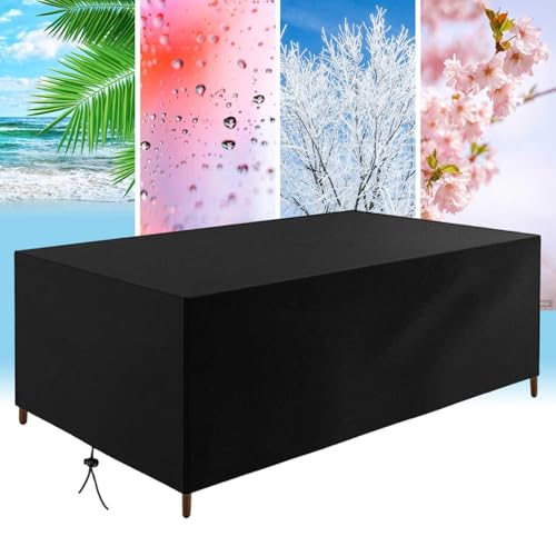 AUWUUA Abdeckung für Gartenmöbel 220x130x120cm/LxWxH wasserdichte Schutzhülle, Winddicht Staubdicht Anti-UV Winterfest Oxford Gewebe Plane für Gartentische Terrassenmöbel Sitzgruppe Schutzhülle AUWUUA Abdeckung für Gartenmöbel 220x130x120cm/LxWxH wasserdichte Schutzhülle, Winddicht Staubdicht Anti-UV Winterfest Oxford Gewebe Plane für Gartentische Terrassenmöbel Sitzgruppe Schutzhülle von AUWUUA