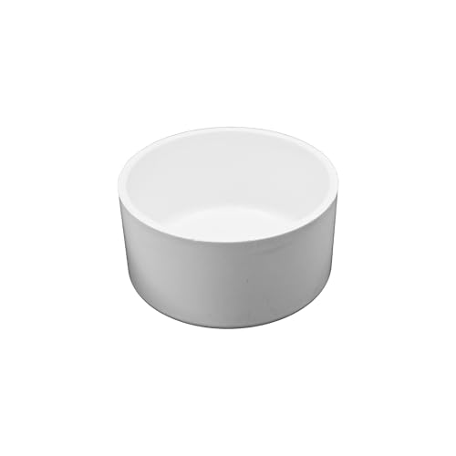 AUXBC PVC-Endkappen, 10,2 cm, Weiß, Möbel-Qualität, Stecker-Adapter, PVC-Rohrverschraubungsabdeckungen für Gewächshausrahmen und Regalsysteme (110 mm Innendurchmesser) von AUXBC