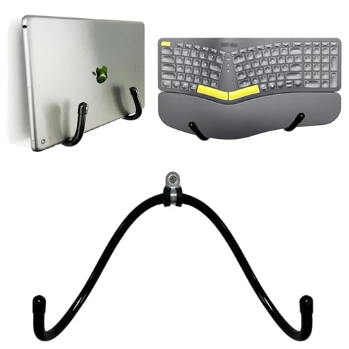 AUXPhome Laptop-Wandhalterung, universeller verstellbarer Aufbewahrungs-Organizer für Laptops, MacBook, Tastatur, Tablets, Maus, iPad und mehr für Büro und Zuhause, ideal für mehr Platz auf dem von AUXPhome