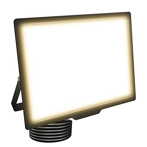 AUXTINGS 200W LED Strahler Außen,20000LM LED Scheinwerfer 4000K LED Fluter Kaltweiß Aussenstrahler IP66 Wasserdicht Flutlicht Aussenlampe Beleuchtung für Innenhöfe Sportplatz Garage Garten Werkstatt von AUXTINGS