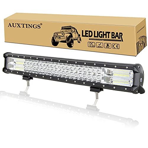 AUXTINGS 22 Zoll 324W dreireihiger LED Arbeitslicht Bar Autoscheinwerfer Offroad Flutlicht Scheinwerfer 6000K imprägniern IP67 Arbeits-Licht 12V 24V AUXTINGS 22 Zoll 324W dreireihiger LED Arbeitslicht Bar Autoscheinwerfer Offroad Flutlicht Scheinwerfer 6000K imprägniern IP67 Arbeits-Licht 12V 24V von AUXTINGS