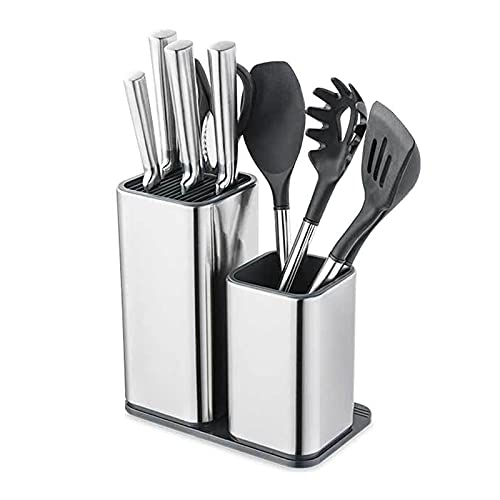 2 in 1 Aufbewahrung von Messern,Einzigartiges Messerblock Ohne Messer,hohes VolumenScheren-Organisator Entleerbarer Boden küchenhelfer aufbewahrung 22.50 * 11.20 * 23.60cm von AUYART