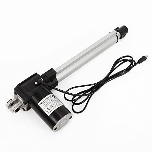 600KG 230mm Linearmotor Antrieb,Maximale Zugkraft 600kg,24VDC Permanentmagnetmotor,Leerlaufgeschwindigkeit max. 40 mm/s,Liegestuhl Elektro Linear Actuator Motor,Sessel Ersatzmotor 38-61cm von AUYART