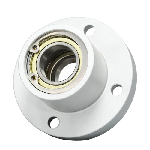 AUZHU- BRR - Metrisch -Doppellagergehäuse mit Aluminium-Flanschsitz, Runder Wellenträger mit Lager, Rillenkugellager mit Sicherungsring, Montierte Lager, Größe: D17 mm, L50 mm, Lager Nr.6903 von AUZHU