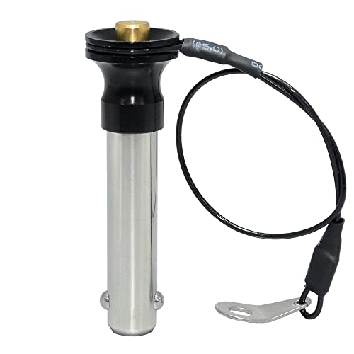 AUZHU- PLC- Metrik-Edelstahl-Kugelsperrbolzen Steckbolzen Positionierstifte Federstifte Schnellverschlussstifte mit Druckknopf Indexierstifte Sicherheitsnadeln Dübel Größe: M 16 mm - L 65 mm von AUZHU