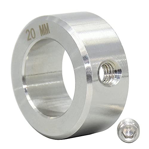AUZHU- SCA - Metrisch- Edelstahl-Stellringe Klemmringe Begrenzungsring Achsklemme Lokalisierungsring Haltering Positionierungsring Halsband Schnellspann-Fester Kragen Größe: ID 16 mm - OD 28 mm von AUZHU