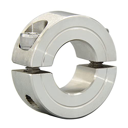 AUZHU- SCS - Metrisch- Edelstahl- Geteilte Stellringe Klemmringe Begrenzungsring Achsklemme Lokalisierungsring Haltering Positionierungsring Schnellspann-Fester Kragen Größe: ID 6 mm - OD 16 mm von AUZHU