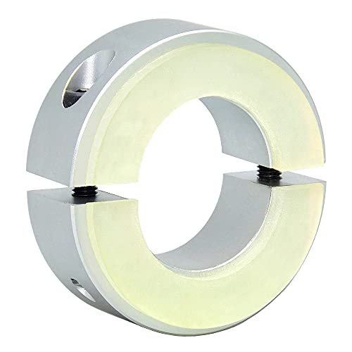 AUZHU- SCZ - Metrisch- Geteilte Stellringe, Aluminium, mit Dämpfungsscheibe Klemmringe Begrenzungsring Lokalisierungsring Positionierungsring Schnellspann-Fester Kragen Größe: ID 14 mm - OD 30 mm von AUZHU