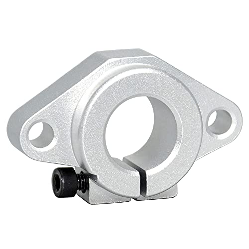 AUZHU- STK - Metrisch - Halterung aus Aluminiumlegierung Führungswelle unterstützt T-Flansch Sitzstrebe Rohrklemmverbinder Klemmbefestigungen Säulenklemme Spann- und Verbindungselemente Größe: D 25 mm von AUZHU