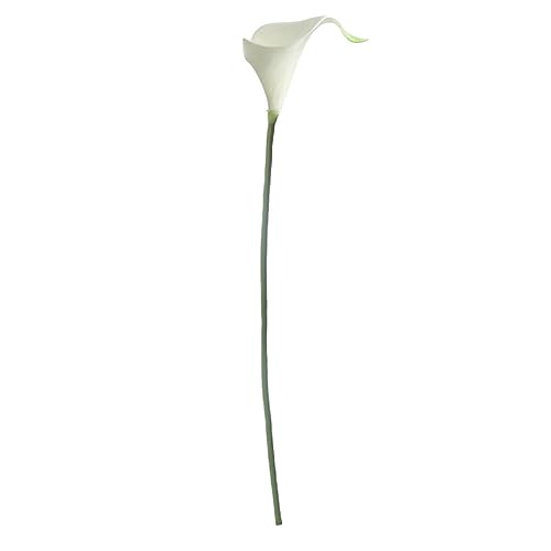 AUklOPVZZ Calla – Atemberaubende künstliche Blumen für Zuhause oder als Event Dekoration, Heimdekoration, künstliche Blumen, künstliche Calla aus PU, Gelbes Staubblatt weiß von AUklOPVZZ