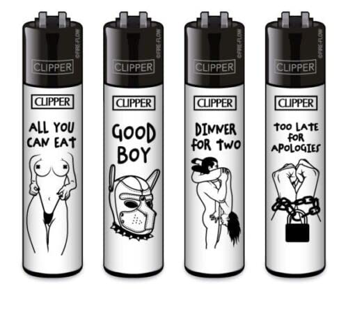 Clipper® 4er Set FFX Adult #3 Collection Lighter Flints Feuerzeug + 2 Sticker von AV AVIShI