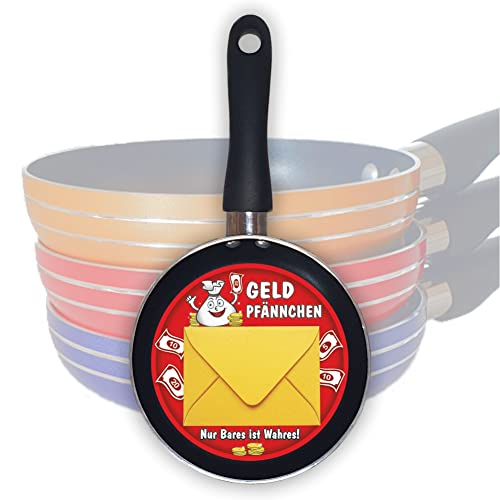 Geldgeschenk - Geldpfännchen - Geburtstagsgeschenk Mini Bratpfanne kleine Pfanne als Geschenk zum Geld verschenken | Kohle zum Verbraten zum Geburtstag Geldgeschenk - Geldpfännchen - Geburtstagsgeschenk Mini Bratpfanne kleine Pfanne als Geschenk zum Geld verschenken | Kohle zum Verbraten zum Geburtstag von AV Andrea Verlag