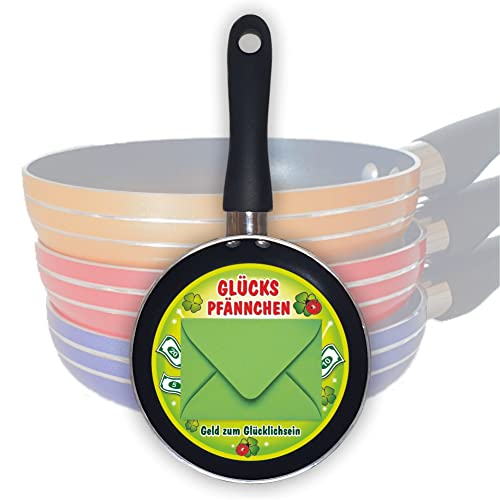 Geldgeschenk Geldpfännchen – Glückspfännchen - Mini Bratpfanne kleine Pfanne als Geschenk zum Geld verschenken | Kohle zum Verbraten Geldgeschenk Geldpfännchen – Glückspfännchen - Mini Bratpfanne kleine Pfanne als Geschenk zum Geld verschenken | Kohle zum Verbraten von AV Andrea Verlag