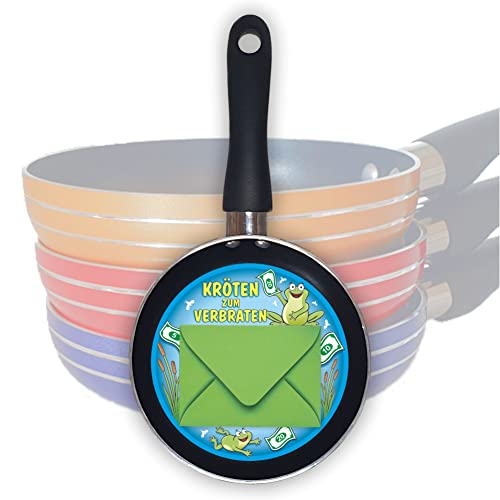 Geldgeschenk Geldpfännchen – Kröten zum Verbraten - Mini Bratpfanne kleine Pfanne als Geschenk zum Geld verschenken | Kohle zum Verbraten zum Geburtstag Geldgeschenk Geldpfännchen – Kröten zum Verbraten - Mini Bratpfanne kleine Pfanne als Geschenk zum Geld verschenken | Kohle zum Verbraten zum Geburtstag von AV Andrea Verlag