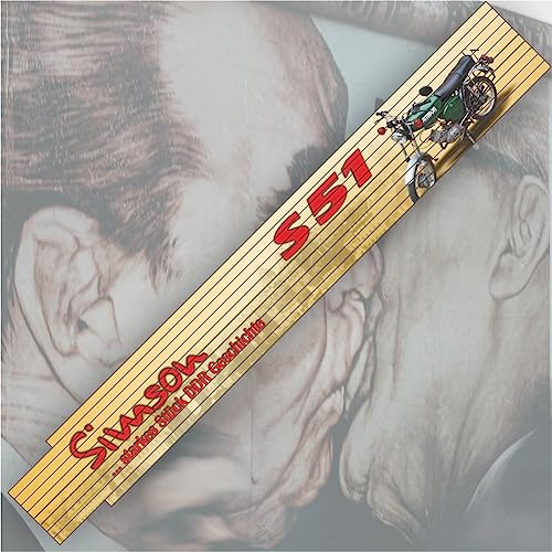 Ostalgie 2 Meter Zollstock - Simson S51 – Der DDR Meterstab Gliedermaßstab für Ostalgiker und Fans für Ostprodukte Ost Produkte von AV Andrea Verlag