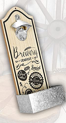 Wandflaschenöffner - Brewery Company - Flaschenöffner für die Wand | Bieröffner mit Auffangbehälter für Kronkorken im Retro Vintage-Design Wandflaschenöffner - Brewery Company - Flaschenöffner für die Wand | Bieröffner mit Auffangbehälter für Kronkorken im Retro Vintage-Design von AV Andrea Verlag