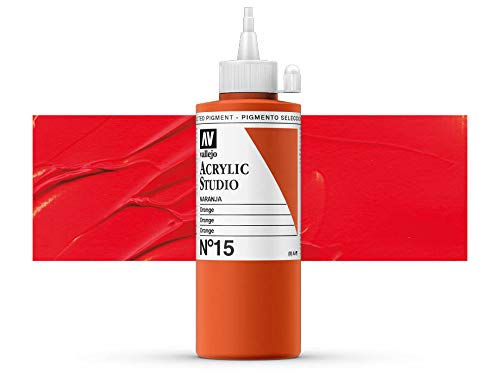 Farbe Vallejo Acrylic Studio 22015 Orange (200ml) von AV Vallejo