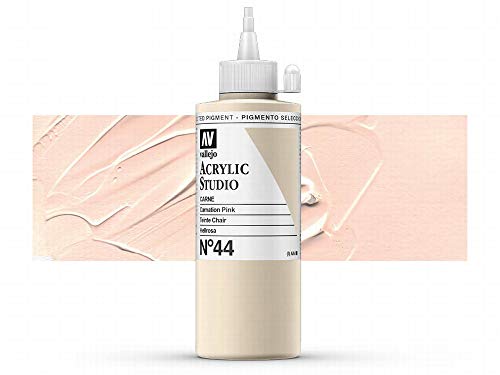 Farbe Vallejo Acrylic Studio 22044 Carnation Pink (200ml) von AV Vallejo