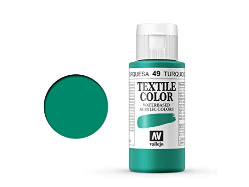 Textilfarbe Vallejo Textile Color 40049 Duck Blue (Opaque) (60ml) von AV Vallejo