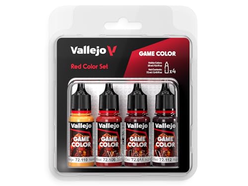 Vallejo Game Set 72377 Red Set (4x18ml) von AV Vallejo