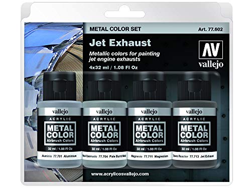 Vallejo Metal Color Set 77602 Jet Exhaust (4x32ml) von Vallejo
