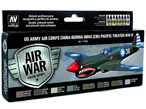 Vallejo Model Air US Army Air Corps Set 71184 China-Burma-India Pacific Theather (CBI) WWII (8) von Vallejo