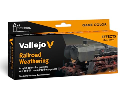 Vallejo Model Color Set 70264 Railroad Weathering by Chema Cabrero (8x18ml) von AV Vallejo
