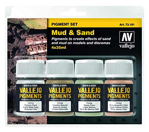 Vallejo Pigments Set 73191 Mud & Sand (4) von Vallejo