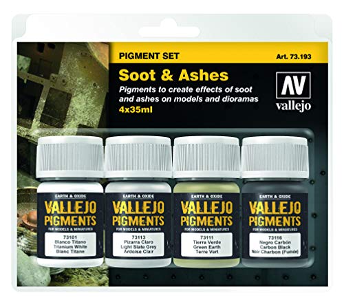 Vallejo Pigments Set 73193 Soot & Ashes (4) von Vallejo