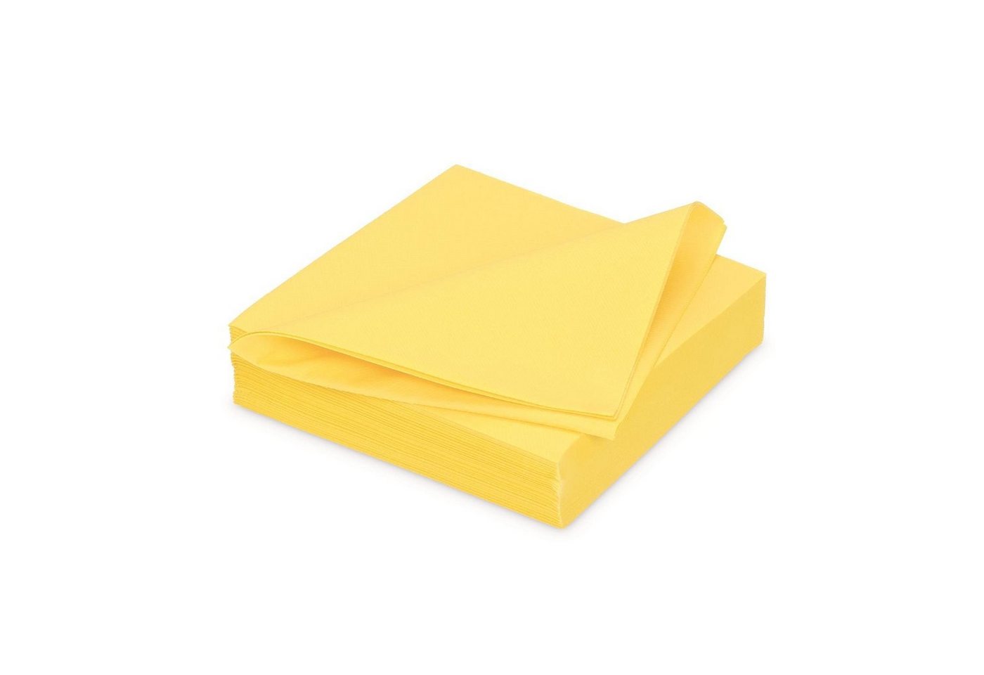 AVA Papierwaren N.V Papierserviette 25 Airlaid Servietten AVA Gala 40 x 40 cm in zitronen gelb, (25 St), 40 cm x 40 cm, 1/4-Falzung von AVA Papierwaren N.V