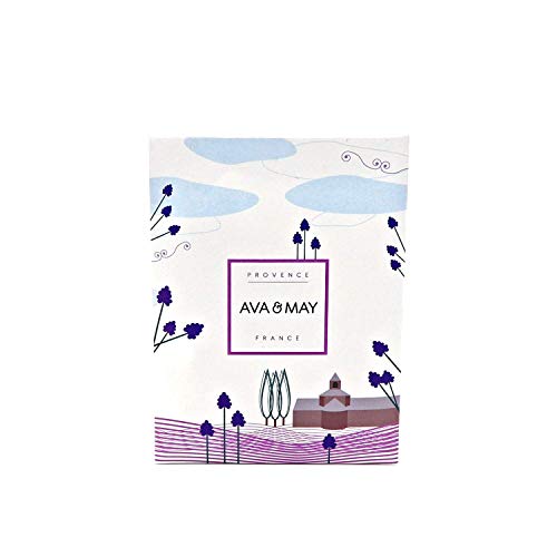 Ava & May Provence Duftsäckchen (75ml) – Handgemachtes Duftsäckchen für Kleiderschrank, Schubladen oder Duft fürs Auto mit Lavendel, Zitrone und Rose von AVA & MAY