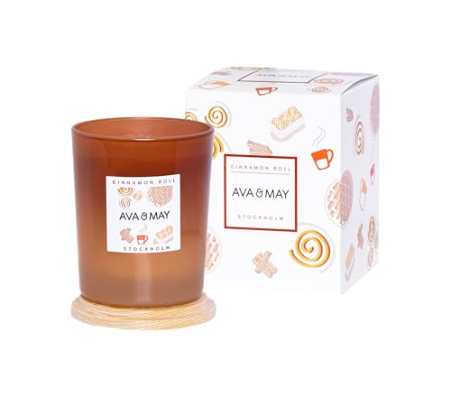 Cinnamon Roll Duftkerze 180g von AVA & MAY