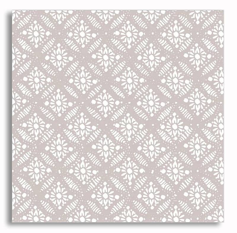 AVA Papierserviette, Servietten 33x33cm 3-lagig mit orientalischem Muster 20 Stück Taupe von AVA