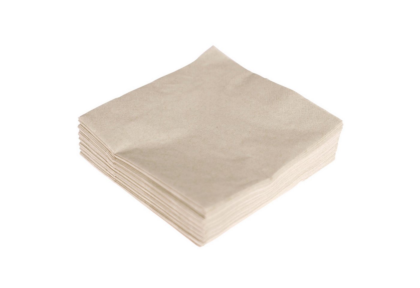 AVA Papierserviette, Servietten 33x33cm 2-lagig 50 Stück Eco Recycled Beige von AVA