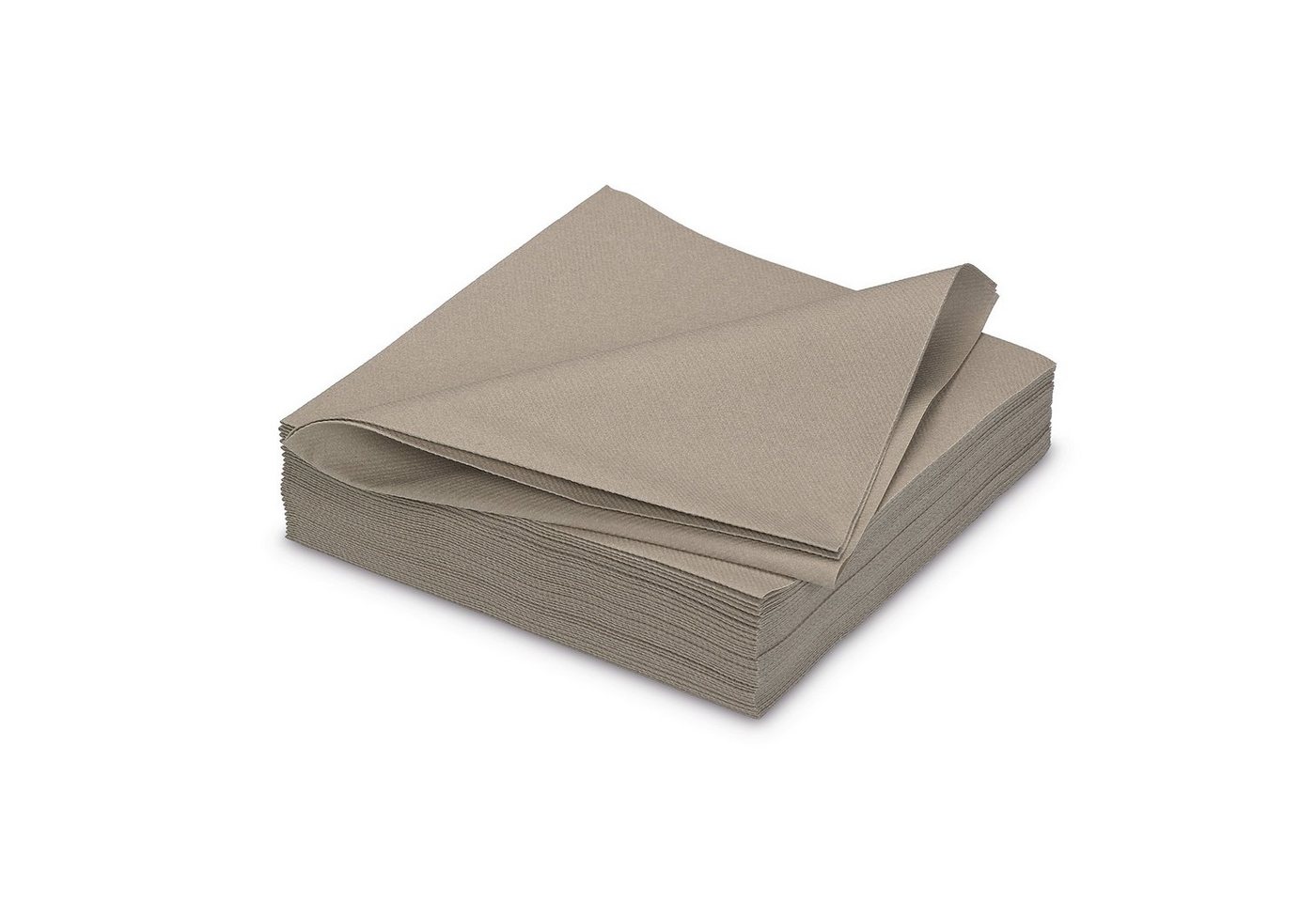 AVA Papierserviette, Servietten stoffähnlich 40x40cm 25 Stück Taupe von AVA