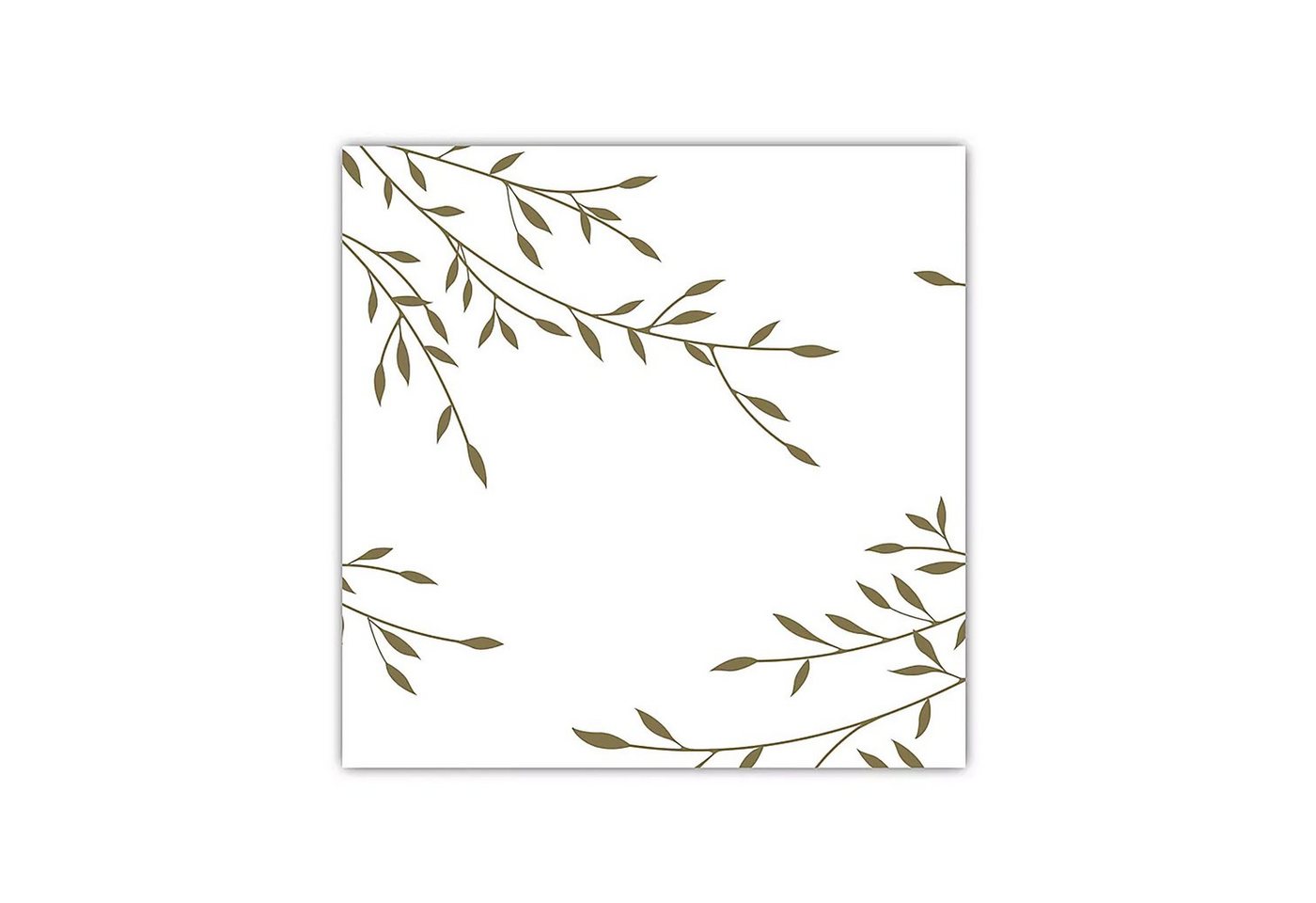 AVA Papierserviette, Servietten stoffähnlich 40x40cm mit Zweigen Motiv 25 Stück Weiß / Gold AVA Papierserviette, Servietten stoffähnlich 40x40cm mit Zweigen Motiv 25 Stück Weiß / Gold von AVA