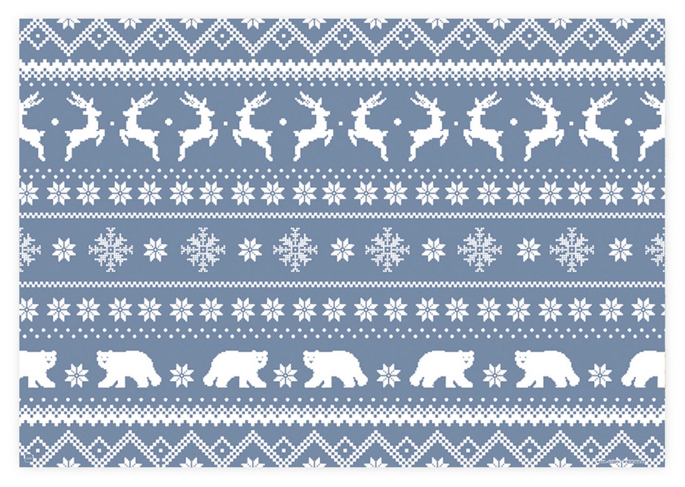 AVA Platzset, Tischsets aus Papier 43x30cm Wintermuster 50 Stück Blau / Weiß Einweg AVA Platzset, Tischsets aus Papier 43x30cm Wintermuster 50 Stück Blau / Weiß Einweg von AVA