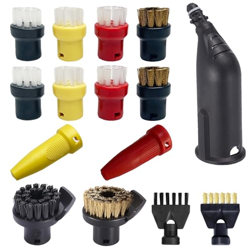AVAENZO 15 Stück Zubehör für Kärcher Dampfreiniger Easyfix SC1 SC2 SC3 SC4 SC5 Rundbürstenset Düse Mundstück Ersatzteile von AVAENZO