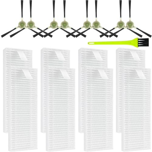 AVAENZO Zubehör Filter für Lefant M210 M213 M210B M213S M210S OKP Life K2 K3 K3A K4 K5, 8 HEPA-Filter 8 Seitenbürsten Roboter Staubsauger Ersatzteile von AVAENZO