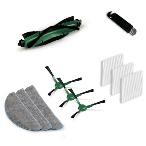 AVAENZO Zubehörset für Irobot Roomba Combo Essential/Combo 2 Essentia/Roomba 105 Combo, 1 Hauptbürste Walze 3 Wischpads 3 Filter Hepa 3 Seitenbürste Ersatzteile von AVAENZO