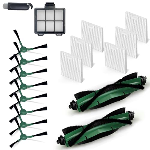 AVAENZO Zubehörset für Irobot Roomba Combo Essential/Combo 2 Essential, 2 Hauptbürste 6 Filter Hepa 8 Seitenbürste 1 Primärer Filter Ersatzteile von AVAENZO