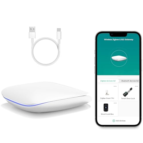 AVATTO Gateway Hub, Zigbee Gateway, Bluettooth Gateway, Tuya Zigbee Gateway, über Smart Life-App Fernbedienung (es kann 128 Geräte verbinden) von AVATTO