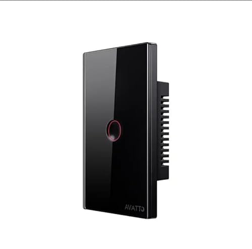 AVATTO LZTS02-EU-W1 ZigBee Smart-Lichtschalter, 1 Wege, kein Neutral, TUYA (weiß) von AVATTO