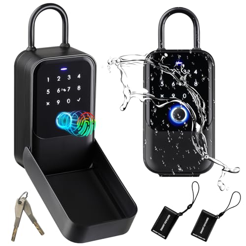 AVATTO Smart Schlüsselbox mit Fingerabdruck und Passwort, Smart key lock box, Bluetooth Lock Box, IP65 Wasserdicht, Wandmontage, Türaufhängung, Unterstützen Smart Life App Fernbedienung AVATTO Smart Schlüsselbox mit Fingerabdruck und Passwort, Smart key lock box, Bluetooth Lock Box, IP65 Wasserdicht, Wandmontage, Türaufhängung, Unterstützen Smart Life App Fernbedienung von AVATTO