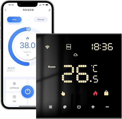 AVATTO Thermostat Für Wasser Fußbodenheizung und Gasboiler，Smart WiFi Thermostat Programmierbar Raumthermostat Unterstützen Alexa, Google Home Sprachsteuerung und Smart Life App Fernbedienung von AVATTO