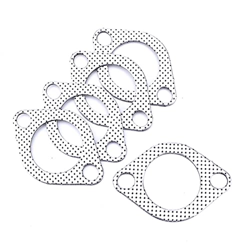 AVATUPRPTC 2,25 Zoll 56 mm Auto Motor Auspuff Dichtung Downpipe Fit for Flansch Universal Aluminium Auspuffrohr Dichtung mit Zwei Löchern 5pcs/Lot Auspuffdichtung von AVATUPRPTC