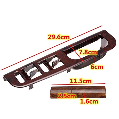 AVATUPRPTC Auto-Holzfenster oder Kohlefaser-Schalter-Bedienfeldverkleidung passend for Passat B5 passend for Jetta passend for Golf Mk4 1998 1999-2004 3B1867171 E Innerer Türgriff(Mahogany Color) von AVATUPRPTC
