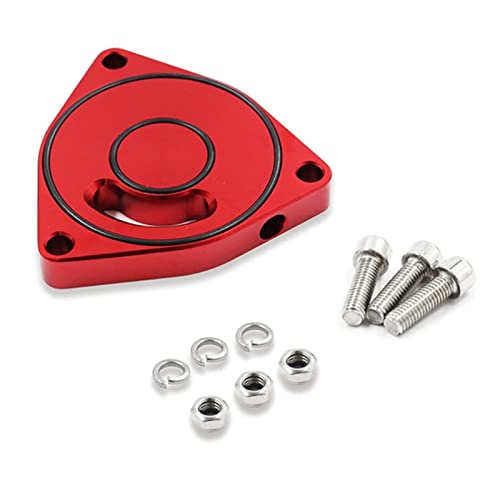 AVATUPRPTC Blow Off Plate Spacer Blow Off Adapter BOV for 2015-2021 1.5T Coupe Billet Motor Durable N84F Auspuffdichtung(Red) von AVATUPRPTC
