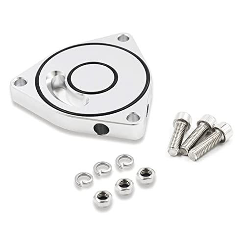 AVATUPRPTC Blow Off Plate Spacer Blow Off Adapter BOV for 2015-2021 1.5T Coupe Billet Motor Durable N84F Auspuffdichtung(Silver) von AVATUPRPTC