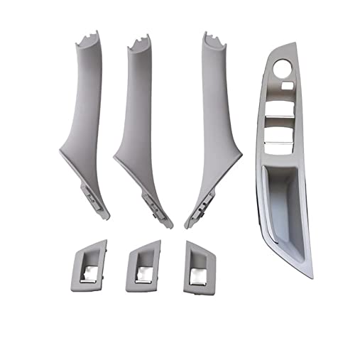 AVATUPRPTC RHD Rechtslenker Auto Innentür Fenster Schalterabdeckung Original Innentürgriff Verkleidung Passend for BMW F10 F11 F18 520 523 525 Innerer Türgriff(7pcs Set Gray) von AVATUPRPTC